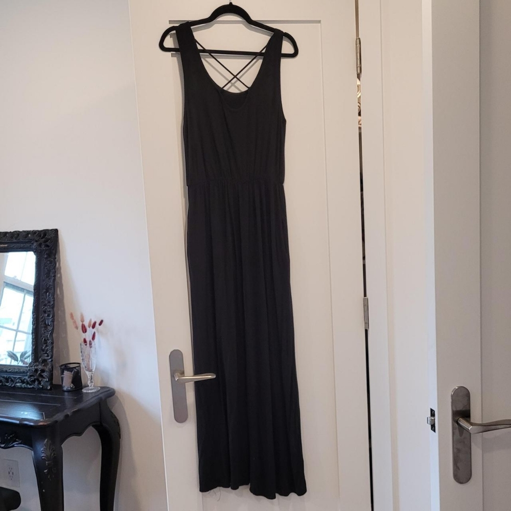 Die With Your Boots On Black Maxi Dress